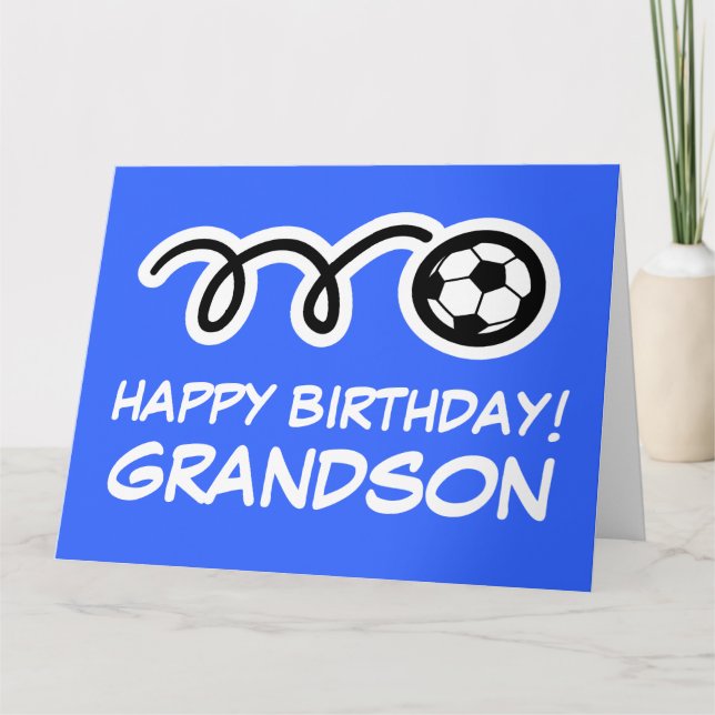 Tarjeta de saludo para el deporte de fútbol de cum (Anverso)