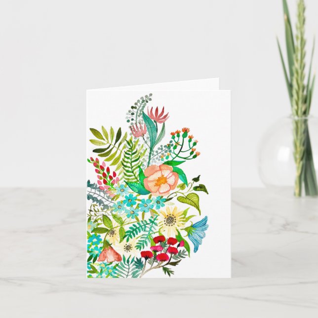 Tarjeta de saludo para flores acuáticas de caridad (Anverso)