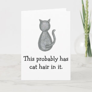 Tarjeta de saludo para gato - Material de imagen o