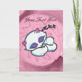 Tarjeta de saludo para gatos de captura