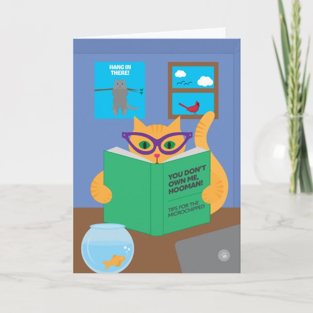 Tarjeta de saludo para gatos de cuarentena (Anverso)