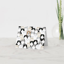 Tarjeta de saludo para gatos y perros