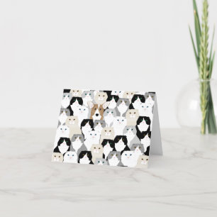 Tarjeta de saludo para gatos y perros