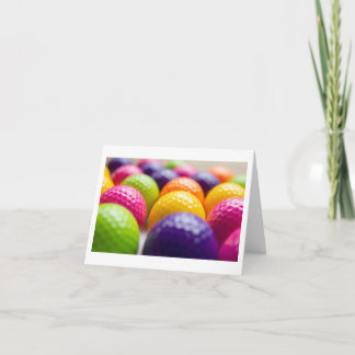 Tarjeta de saludo para golfista