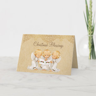Tarjeta de saludo para Navidades de Baby Angel