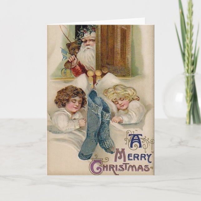 Tarjeta de saludo para Navidades de la llegada de  (Anverso)