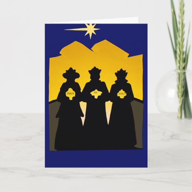 Tarjeta de saludo para Navidades de Natividad de H (Anverso)