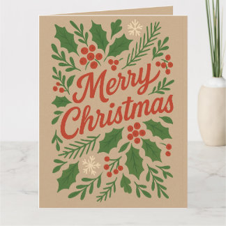 Tarjeta de saludo para navidades Feliz Navidad