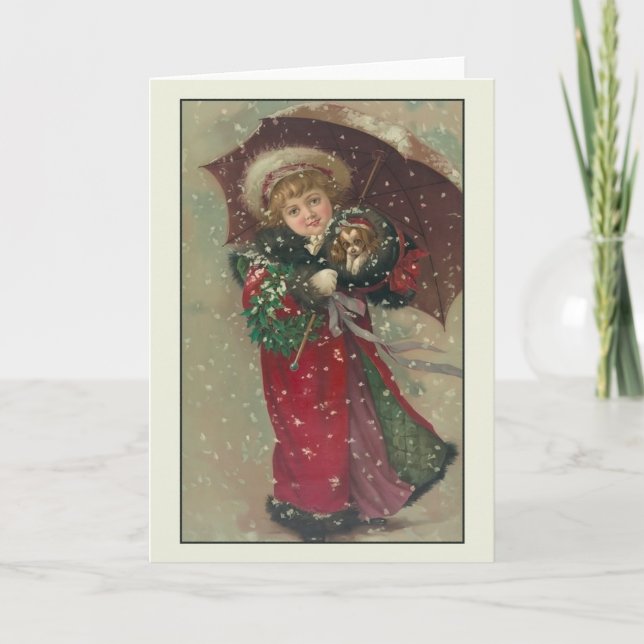 Tarjeta de saludo para niños y Navidades de pipa d (Anverso)