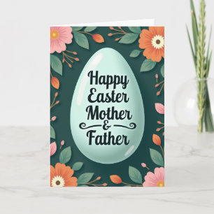 Tarjeta de saludo para padres de primavera