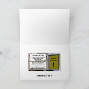 Tarjeta de saludo para periodista del sistema de a