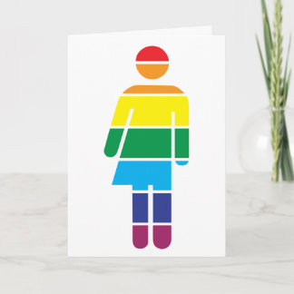 Tarjeta de saludo para personas LGBT y transgénero
