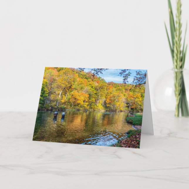 Tarjeta de saludo para pesca de otoño de Bennett S (Anverso)