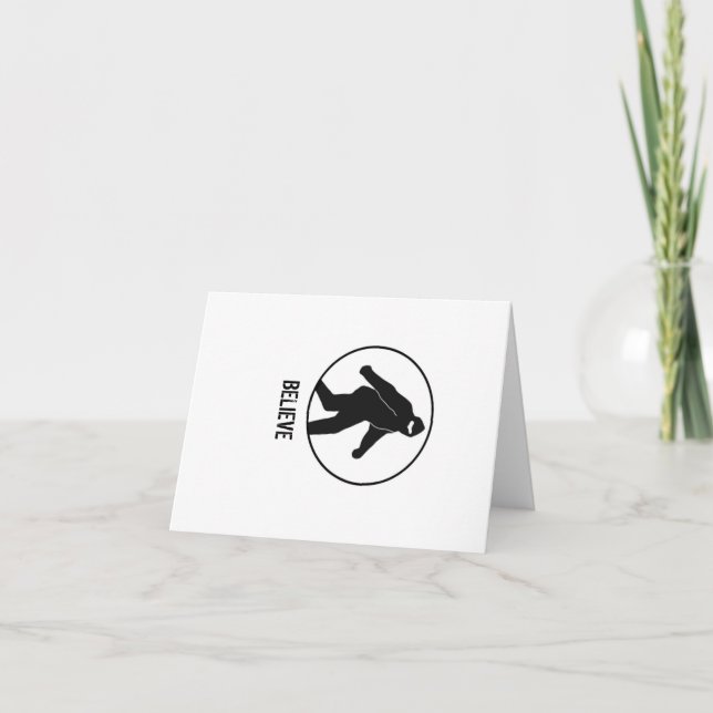 Tarjeta de saludo para pies gigantes (Anverso)