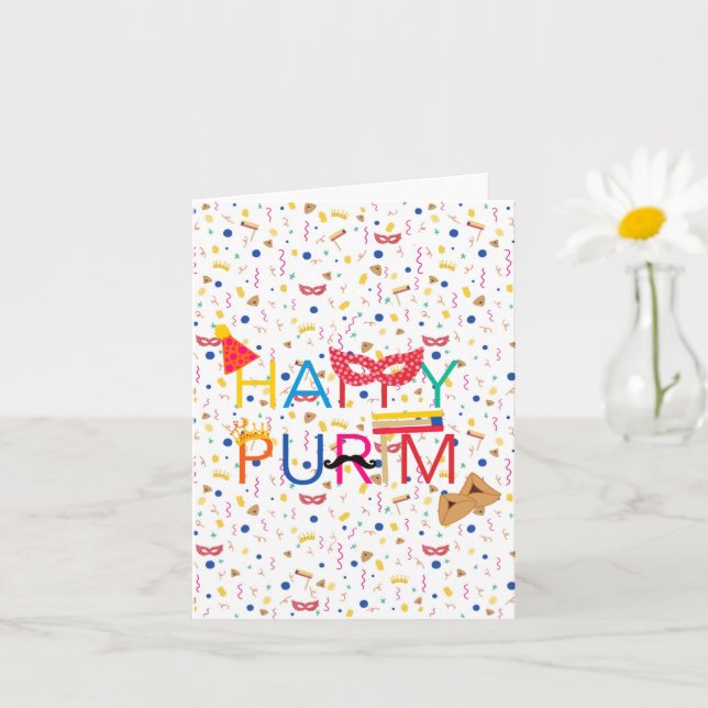 Tarjeta de saludo para Purim (Planta pequeña)