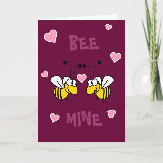 Tarjeta de saludo para ser mía abeja (Anverso)