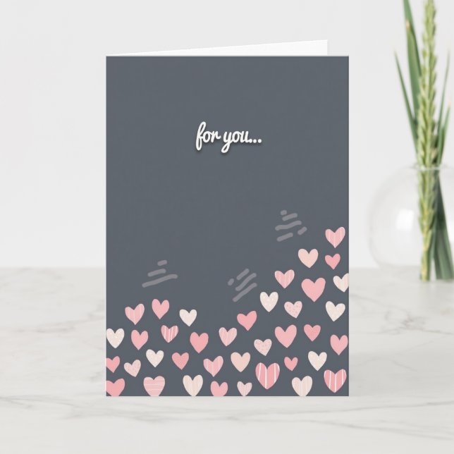 Tarjeta de saludo para tus corazones (Anverso)