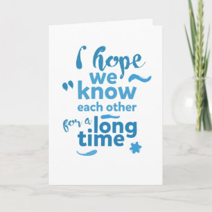 tarjeta de saludo para un amigo, espero mantenerse