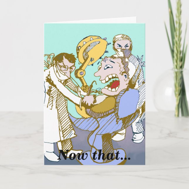 Tarjeta de saludo para un nuevo dentista (Anverso)