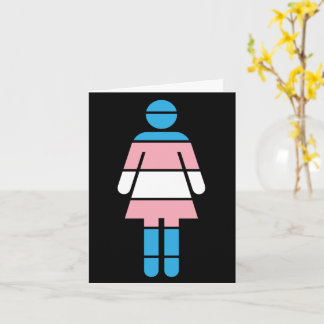 Tarjeta de saludo para una mujer trans