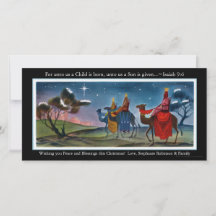 Tarjeta de saludo para viajeros de colores Navidad