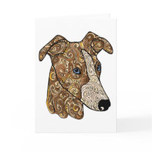 Tarjeta de saludo para Whippet