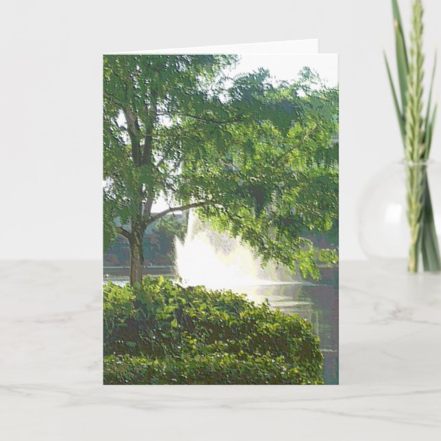 Tarjeta de saludo: Parque de los Lagos Centennial, (Anverso)