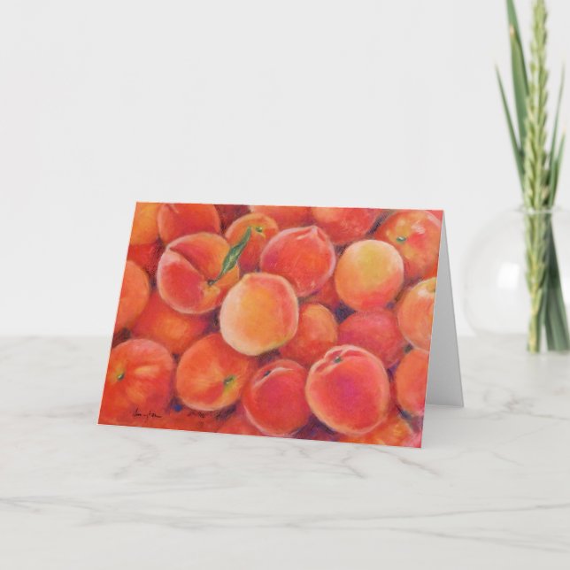 Tarjeta de saludo Pastel Peaches (Anverso)