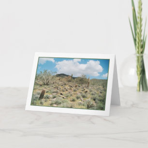 Tarjeta de saludo pastoral Cactus