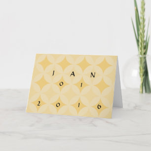 Tarjeta de saludo - Patrón Kaleidoscópico en amari