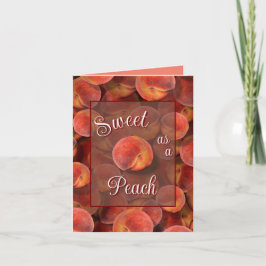 Tarjeta de saludo Peaches