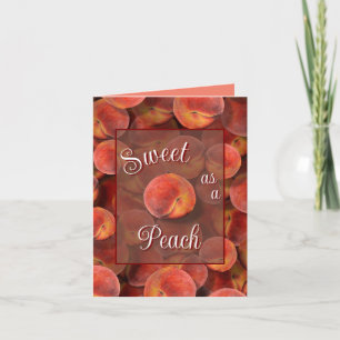 Tarjeta de saludo Peaches