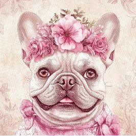 Tarjeta de saludo personalizada de Bulldog Francés