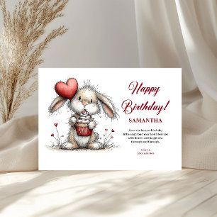 Tarjeta de saludo personalizada para niños Animale