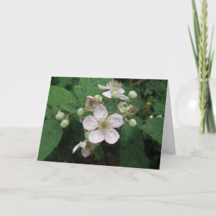 Tarjeta de saludo Personalizado de Flores de Black