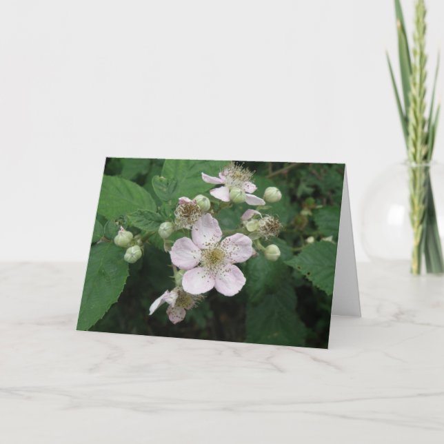 Tarjeta de saludo Personalizado de Flores de Black (Anverso)