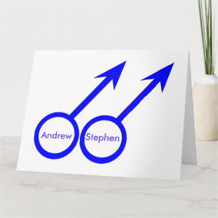 Tarjeta de saludo Personalizado Gay Lovers