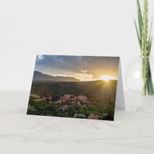 Tarjeta de saludo Pikes Peak Sunset Hazet