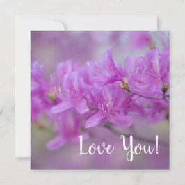 Tarjeta de saludo plana Blossoms