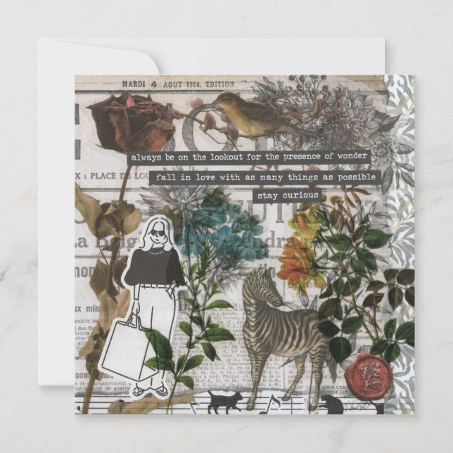 Tarjeta de saludo plana Nature Wonder (Anverso)