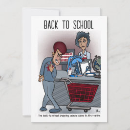 Tarjeta De Saludo Plano De Vuelta A La Escuela