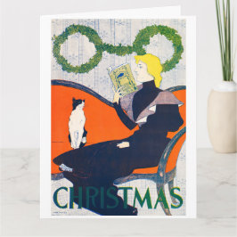 Tarjeta de saludo plegada de Edward Penfield