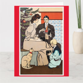 Tarjeta de saludo plegada de Edward Penfield