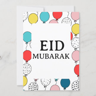 Tarjeta de saludo plegada Eid Mubarak