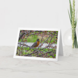 Tarjeta de saludo plegada en blanco "Rockin"