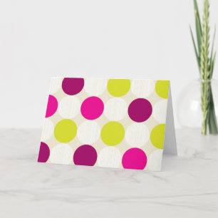 Tarjeta de saludo Polka Dots