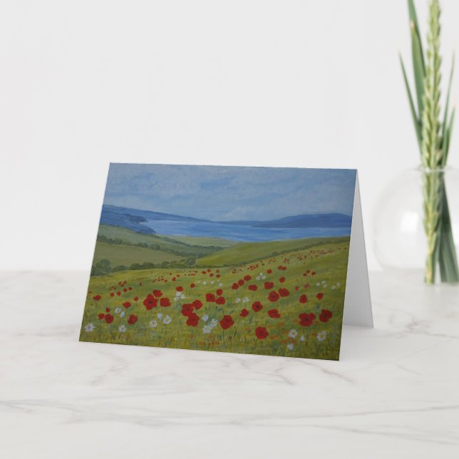 Tarjeta de saludo Poppy (Anverso)