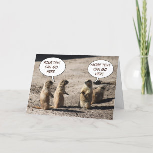 Tarjeta de saludo Prairie Dog
