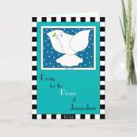 Tarjeta de saludo Pray For Peace of Jerusalem
