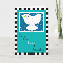 Tarjeta de saludo Pray For Peace of Jerusalem